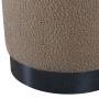 Venture Home Pouf Benji 35x35x42,5 cm Pelliccia Beige e Nero