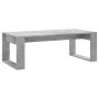 Tavolino Salotto Grigio Cemento 102x50x35 cm Legno Multistrato