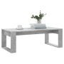 Tavolino Salotto Grigio Cemento 102x50x35 cm Legno Multistrato