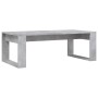 Tavolino Salotto Grigio Cemento 102x50x35 cm Legno Multistrato