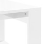 Tavolino da Salotto Bianco Lucido 102x50x35cm Legno Multistrato