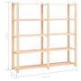 Scaffali a 5 Livelli 2 pz 80x38x170 cm Massello Pino 500 kg