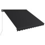 Tenda da Sole Retrattile Manuale con LED 350x250 cm Antracite