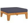 Set Divani da Giardino 4 pz con Cuscini in Massello di Acacia