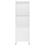 Set Mobili da Bagno 4 pz Bianco Lucido in Truciolato