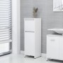 Set Mobili da Bagno 3 pz Bianco in Truciolato