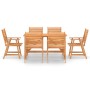 Set da Pranzo da Giardino 7 pz in Legno Massello di Acacia