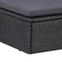 Set da Pranzo da Giardino 11 pz in Polyrattan Nero