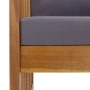 Set Divani da Giardino 3 pz con Cuscini in Massello di Acacia