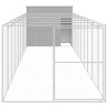 Casetta Cani Corsa Grigio Chiaro 214x1069x181cm Acciaio Zincato