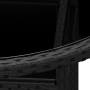 Set da Bistrot per Giardino 3 pz in Polyrattan Nero