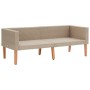 Set Divani da Giardino 3 pz con Cuscini in Polyrattan Beige