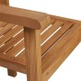 Set da Pranzo da Giardino 5 pz in Legno Massello di Teak