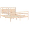 Giroletto con Testiera 160x200 cm in Legno Massello