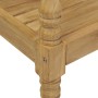 Panca Batavia con Cuscino Antracite 120 cm in Massello di Teak