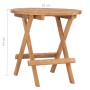 Set da Pranzo Giardino Pieghevole 3 pz Cuscino Massello di Teak