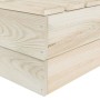 Set Divani da Giardino su Pallet 4 pz in Legno Abete Impregnato