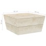 Set Divani da Giardino su Pallet 3 pz in Legno Abete Impregnato