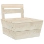 Set Divani da Giardino su Pallet 7 pz in Legno Abete Impregnato