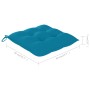 Set da Pranzo da Giardino 5 pz Pieghevole con Cuscini in Bambù