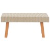 Set Divani da Giardino 4 pz con Cuscini in Polyrattan Beige