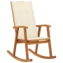 3064181 Rocking Chair with Cushions Solid Acacia Wood (311844+43181)