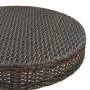 Set da Bar da Giardino 5 pz con Cuscini in Polyrattan Marrone