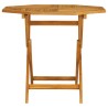 Set da Pranzo da Giardino 5 pz in Legno Massello di Teak