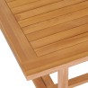 Set da Pranzo da Giardino 7 pz in Legno Massello di Teak