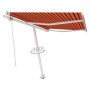 Tenda da Sole Automatica Autoportante 350x250cm Arancio Marrone