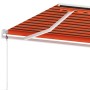 Tenda da Sole Automatica Autoportante 350x250cm Arancio Marrone