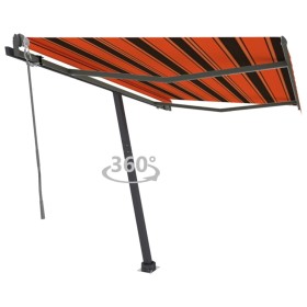 Tenda da Sole Automatica Autoportante 300x250cm Arancio Marrone