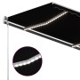 Tenda da Sole Retrattile Manuale con LED 400x300 cm Antracite