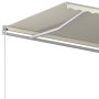 Tenda da Sole Retrattile Automatica con Pali 4x3 m Crema