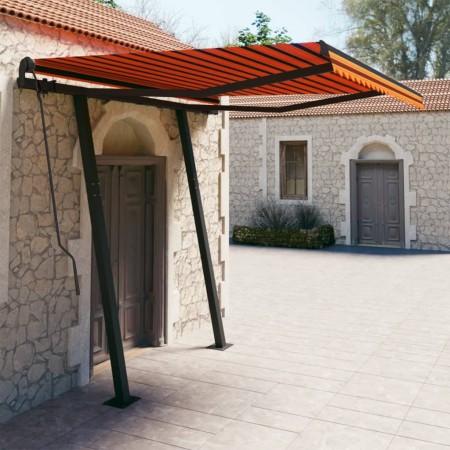 Tenda da Sole Retrattile Automatica 3x2,5 m Arancio Marrone