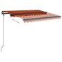 Tenda da Sole Retrattile Automatica 3x2,5 m Arancio Marrone