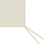 Pareti con Finestre per Gazebo 2 pz Crema