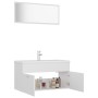Set Mobili da Bagno Bianco in Truciolato