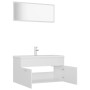 Set Mobili da Bagno Bianco in Truciolato