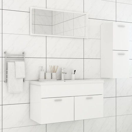 Set Mobili da Bagno Bianco in Truciolato