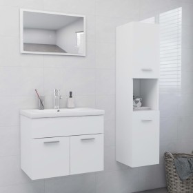 Set Mobili da Bagno Bianco in Truciolato