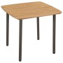 Set Mobili da Pranzo da Giardino 5 pz in Polyrattan Antracite