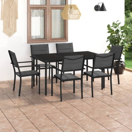 Set da Pranzo da Giardino 7 pz in Acciaio