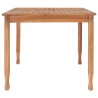 Set da Pranzo da Giardino 5 pz con Cuscini in Massello di Teak