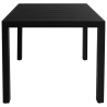 Set da Pranzo da Giardino 3 pz Nero
