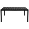 Set da Pranzo da Giardino 7 pz Nero e Marrone