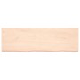 Piano per Tavolo 160x50x(2-4)cm in Rovere Massello Non Trattato