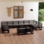 Set Divani da Giardino 12 pz in Legno Massello di Pino