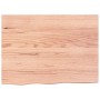 Piano Tavolo Marrone 80x60x(2-4) cm Massello Rovere Trattato