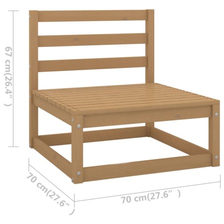 Set Divani da Giardino 7 pz con Cuscini Legno Massello di Pino